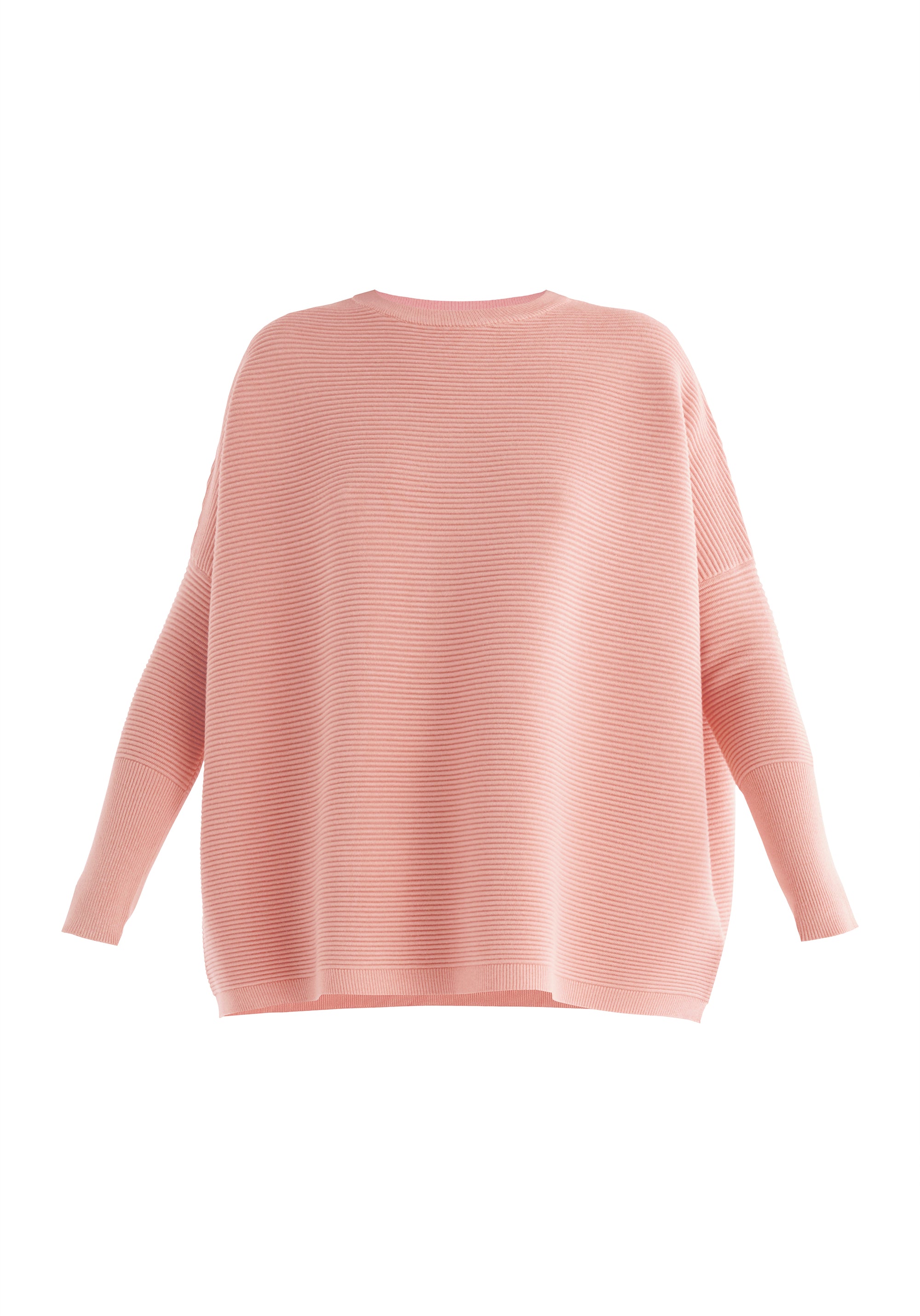 Paisie Ribbed Jumper in Rose Pink Cut Out