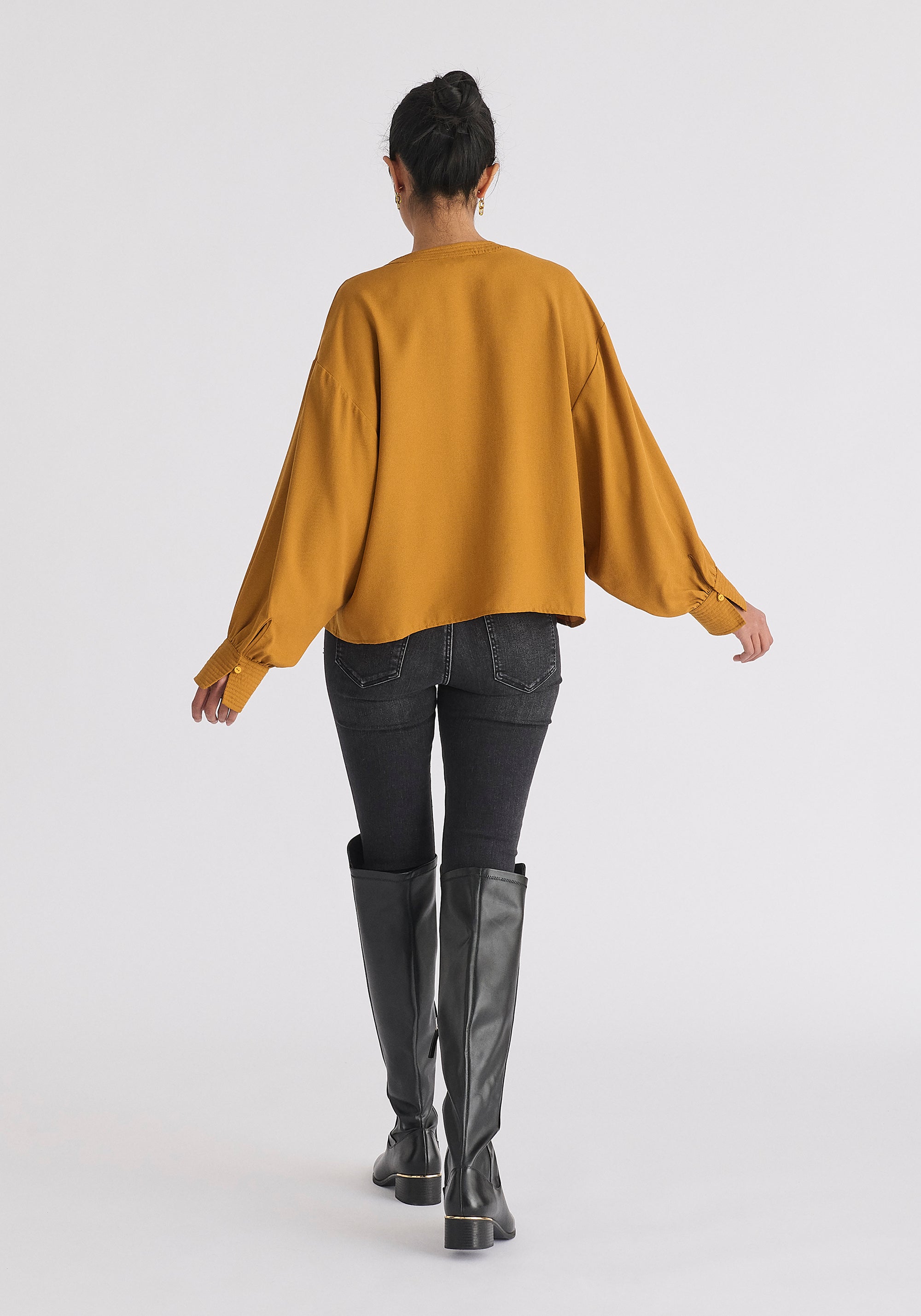 Batwing Lyocell Blouse Back