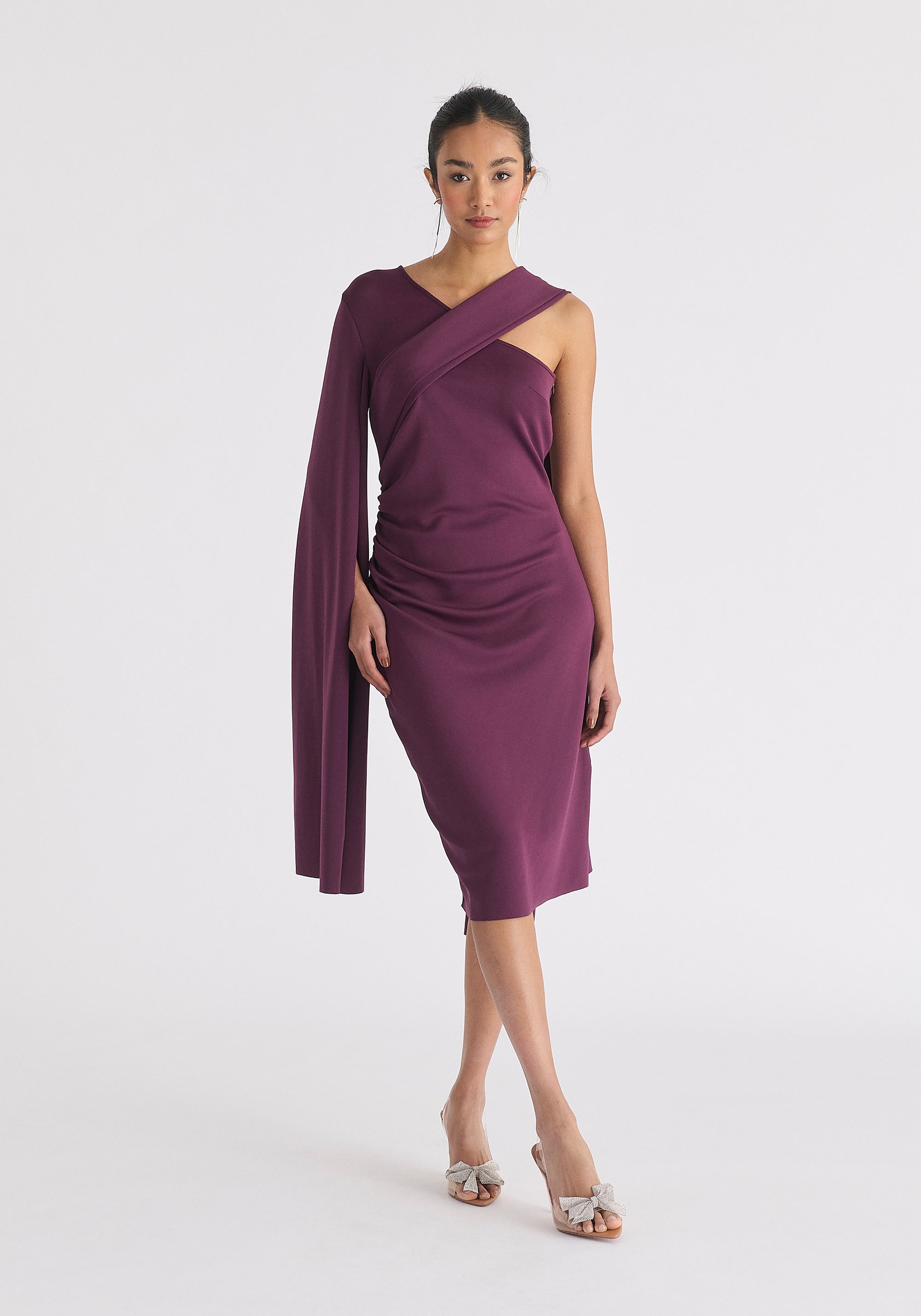 Plum cocktail dress best sale