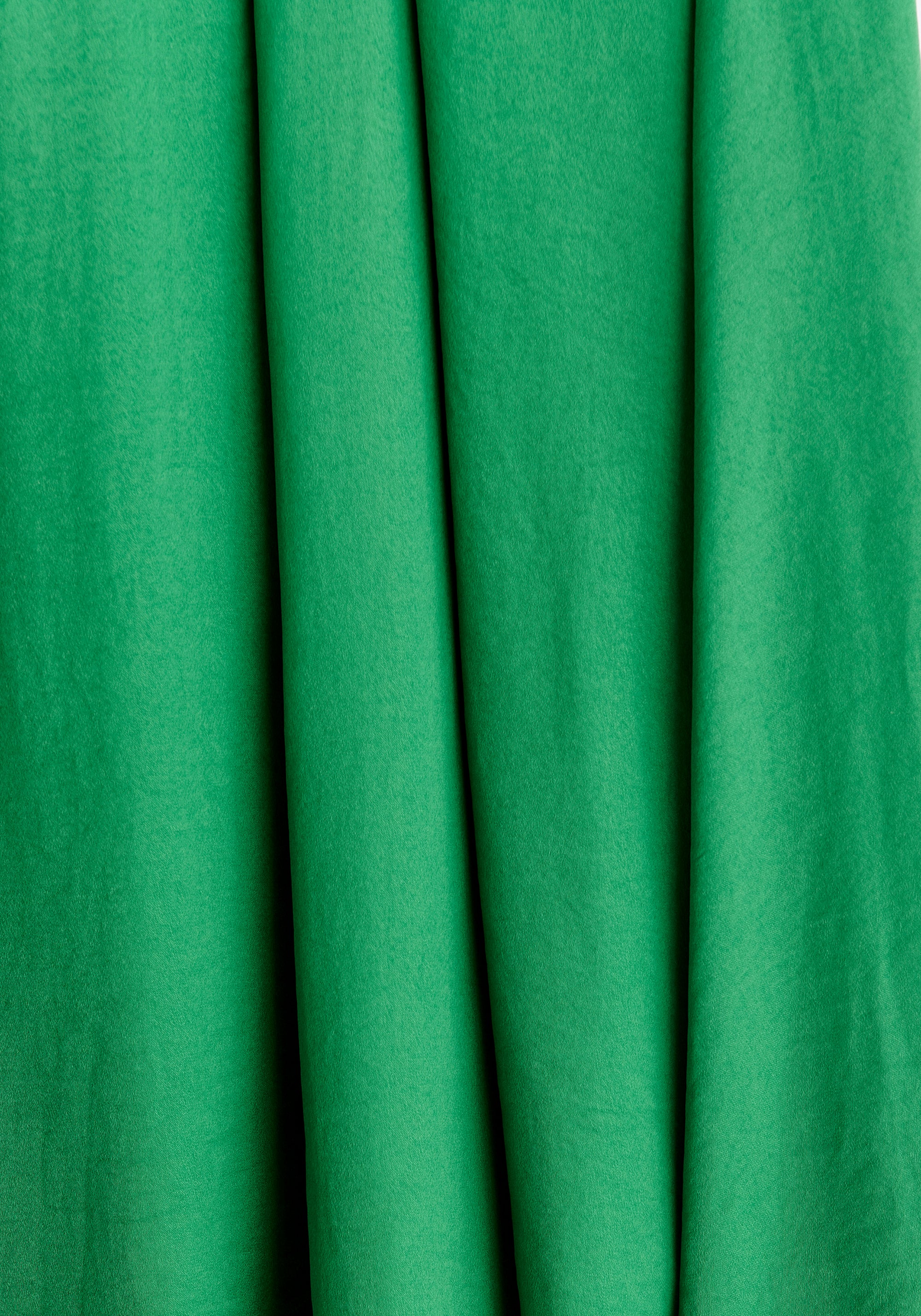 Cowl Neck Dress in Green Close Up