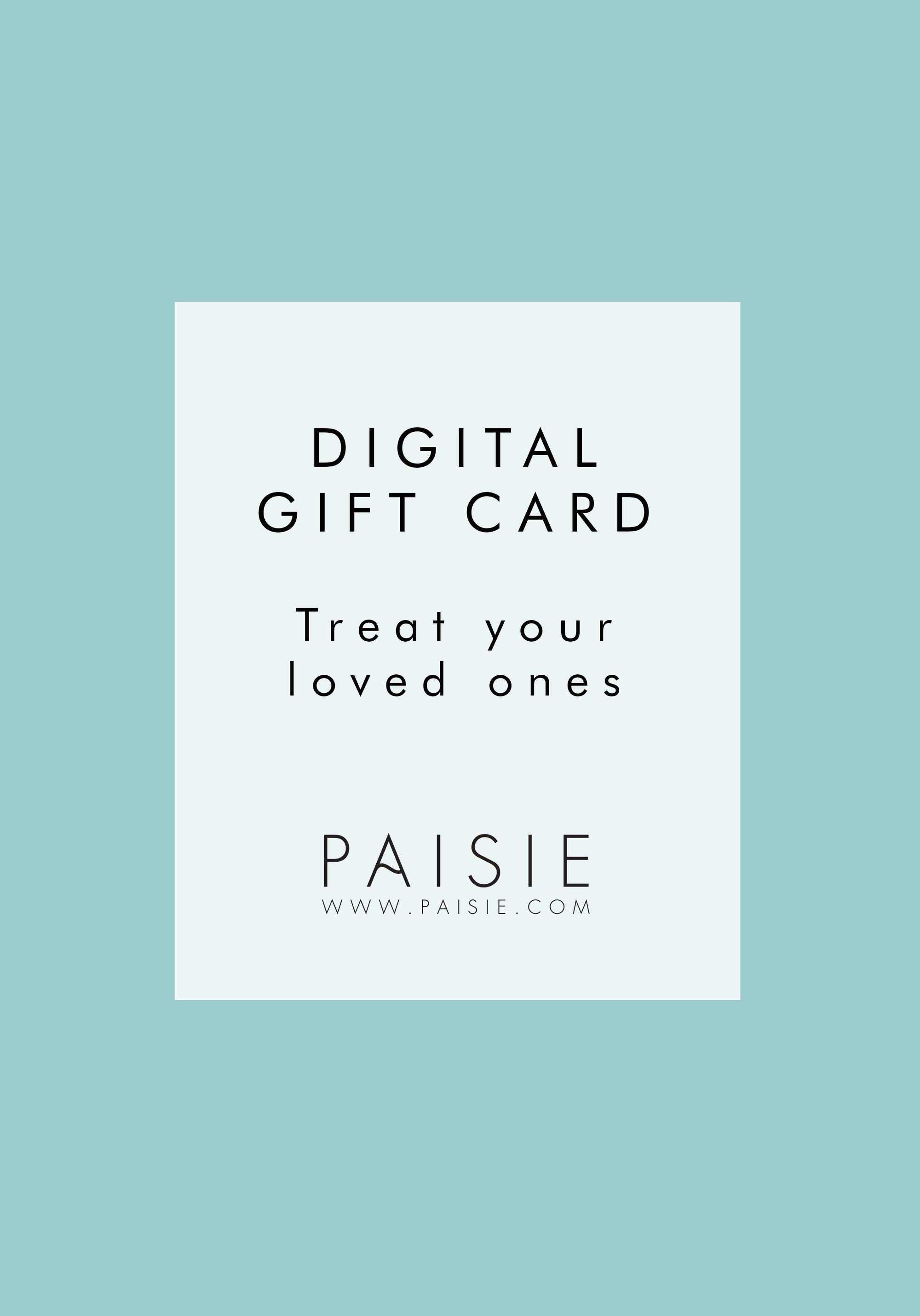 Paisie Digital Gift Card