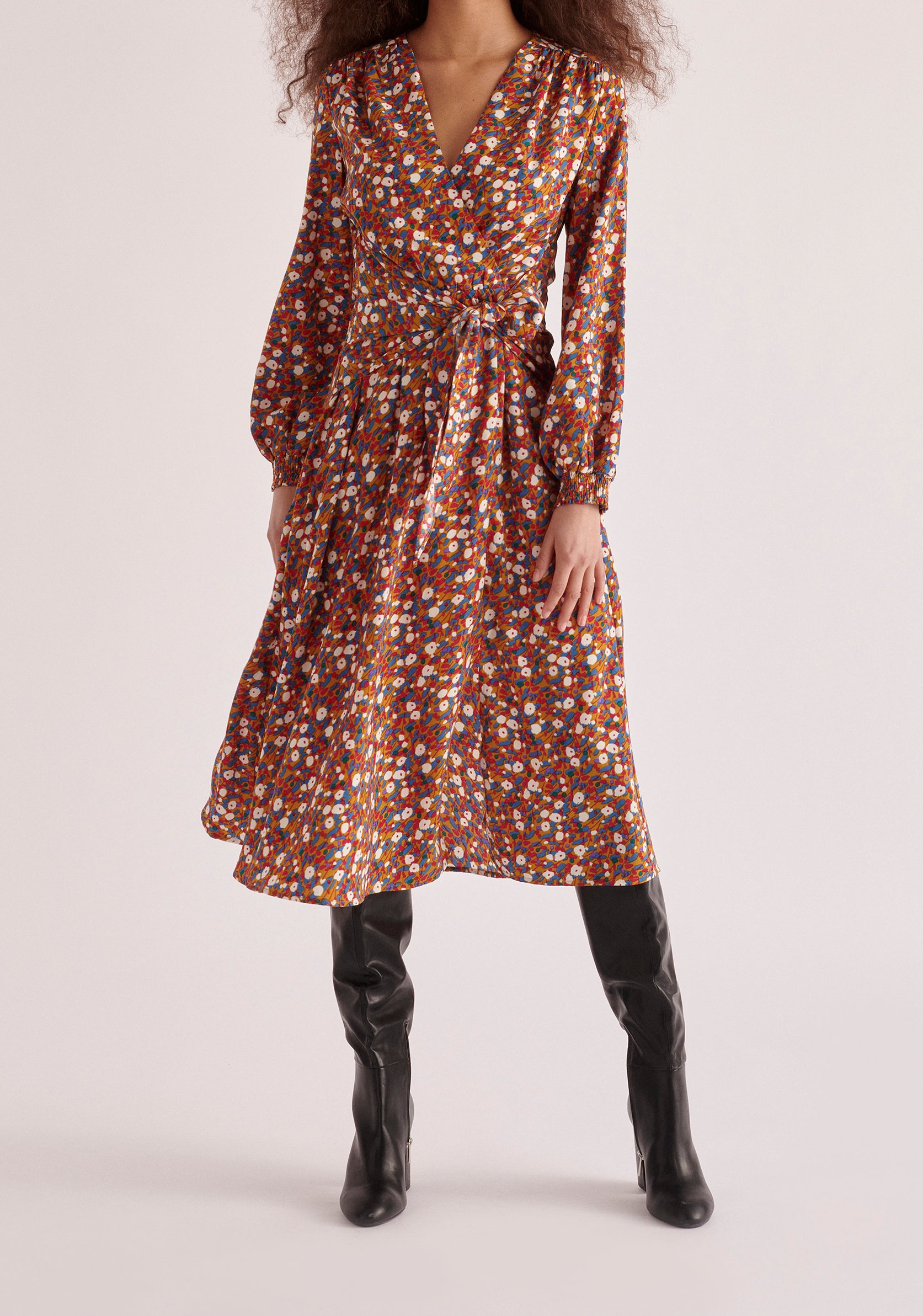 Paisie Floral Waist Tie Dress