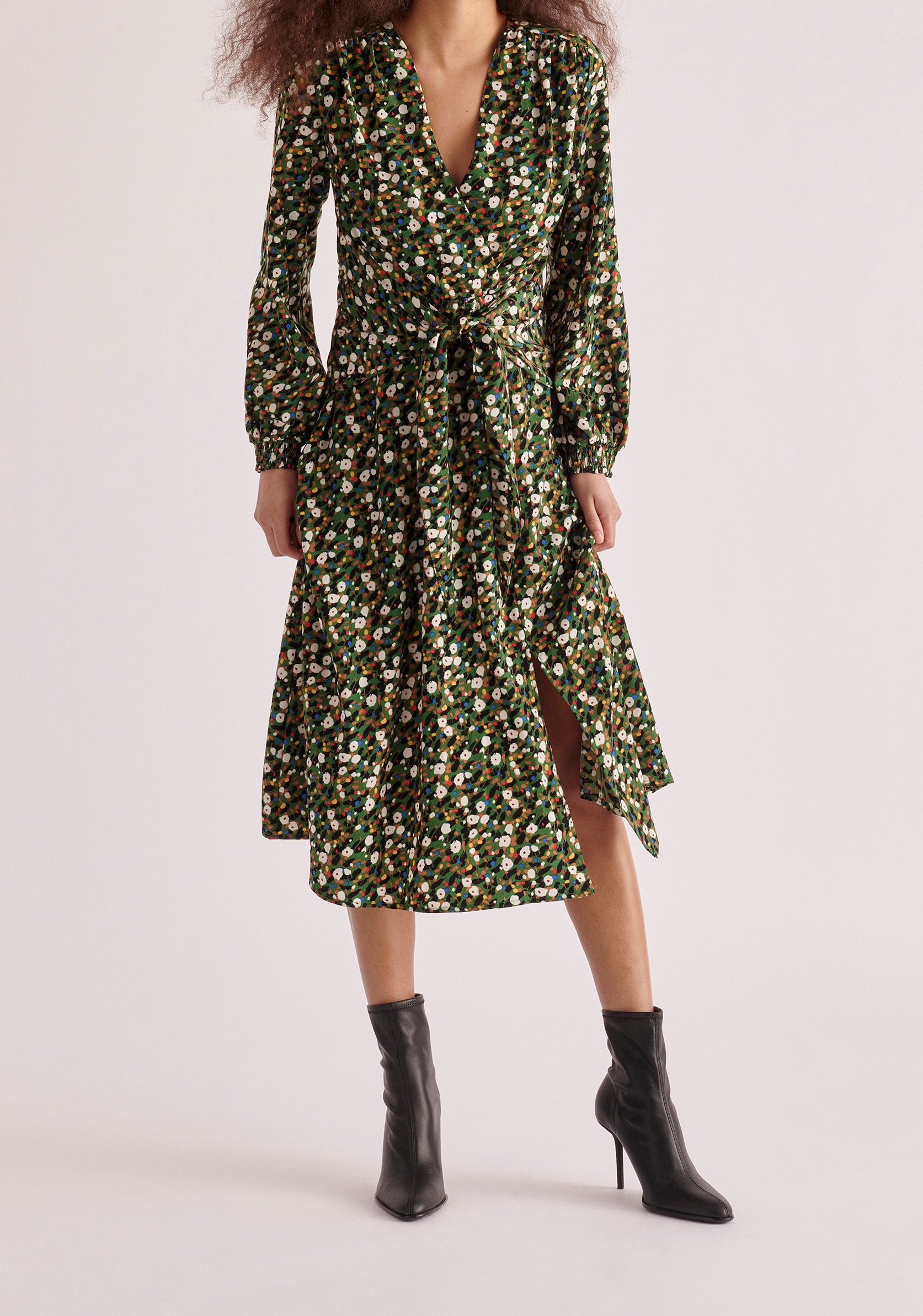 Paisie Floral Waist Tie Dress