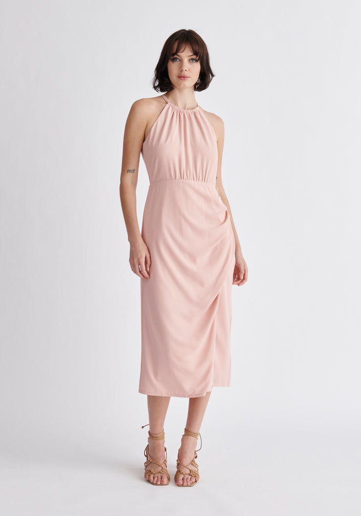 Shona joy core deals high neck ruched dress