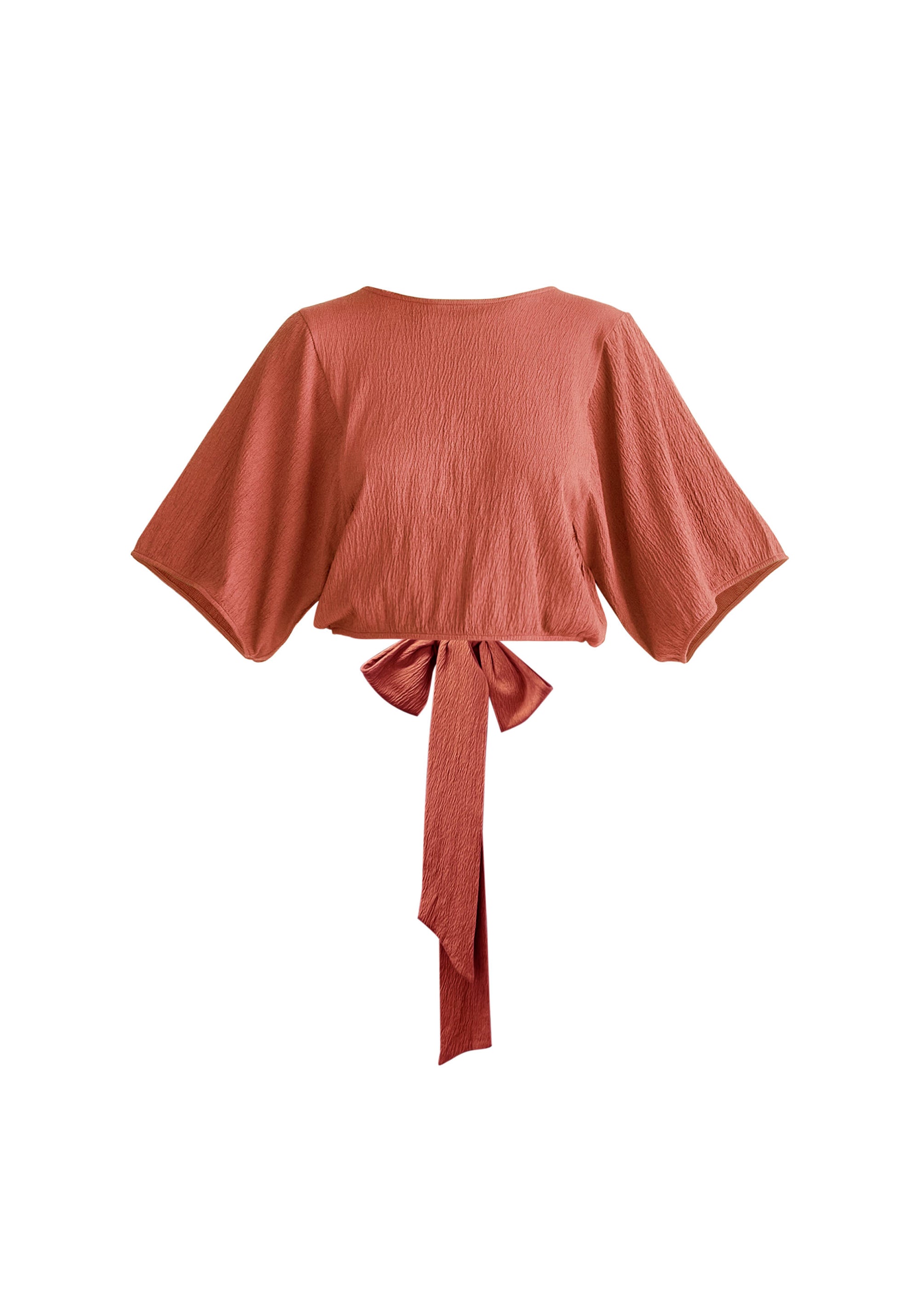 Paisie Two-Way Kimono Wrap Top in Pink Cut Out